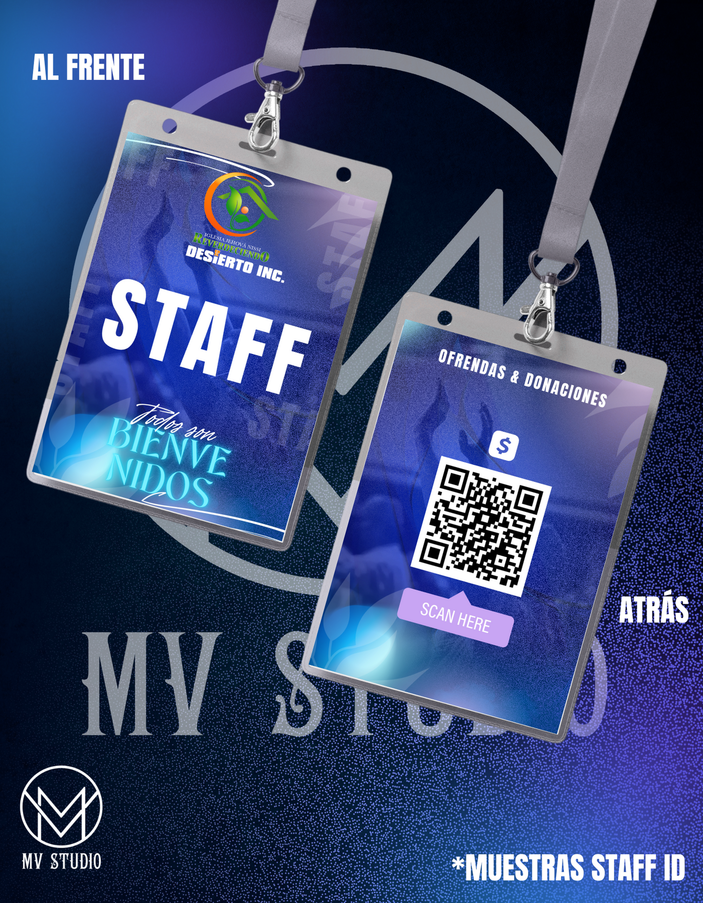 Reverdeciendo Banner y Gafetes
