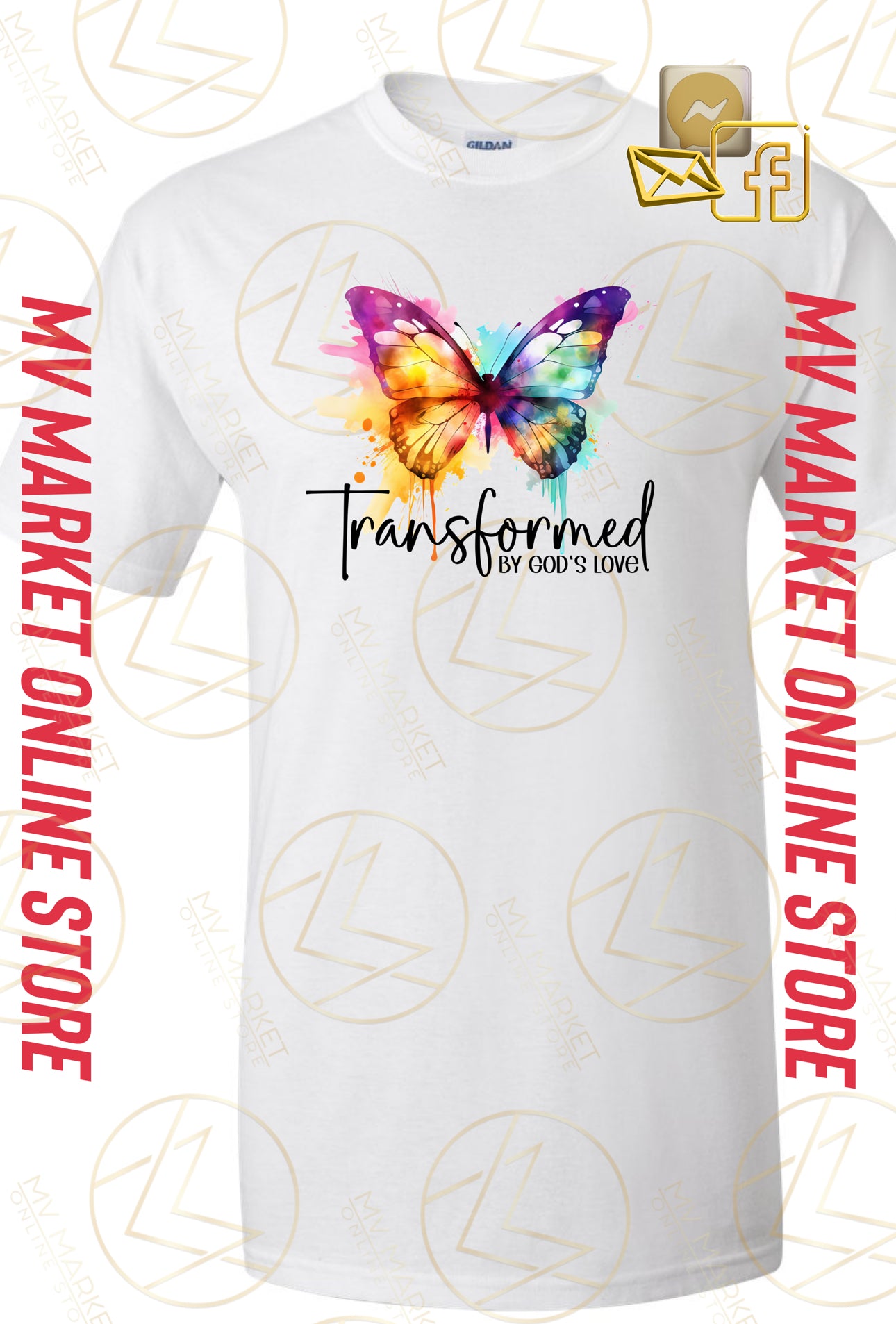 Transformed by God’s Love t-Shirts (Various Colors)
