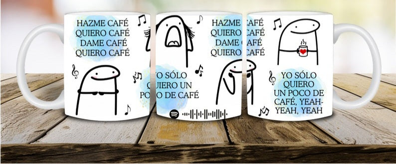 “Dame Café Quiero Café “ tazas y vasos