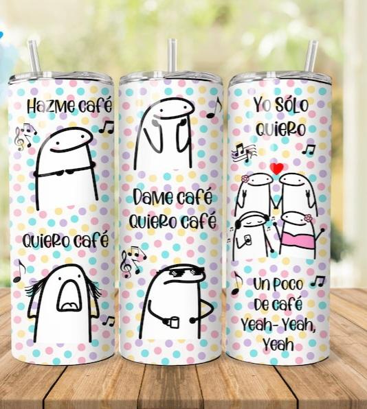 “Dame Café Quiero Café “ tazas y vasos
