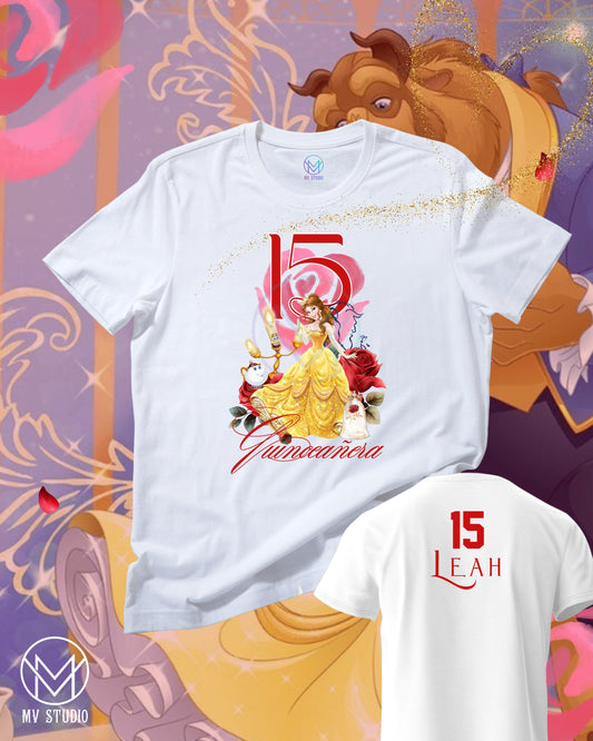 Beauty and the Beast Quinceañera T-Shirts