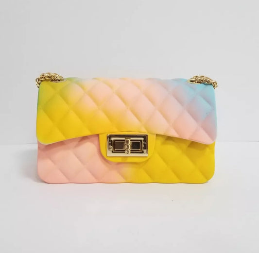 Jelly Chain Bag (Yellow & Pink)