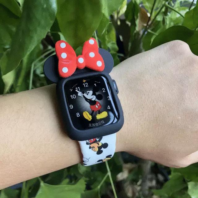 Minnie Mouse Decorative Case for Apple Watch 38mm (Black)