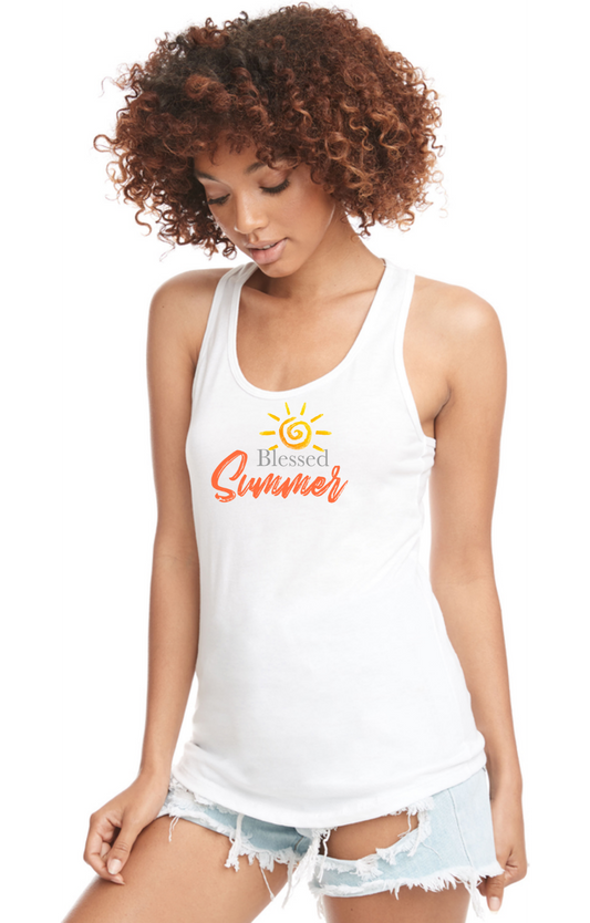 Blessed Summer Ladies Tank Tops