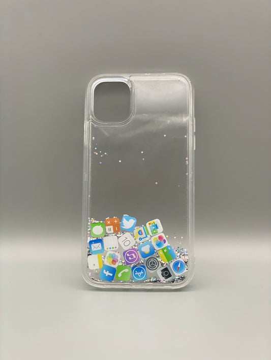 iPhone 11 Glamour Case (Silver Glitter)
