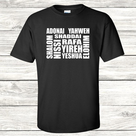 Camiseta "Nombres De Dios"