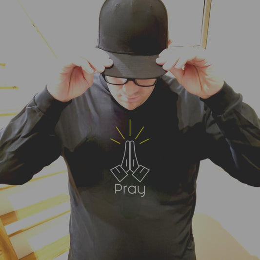 Pray Long Sleeve T Shirt Black
